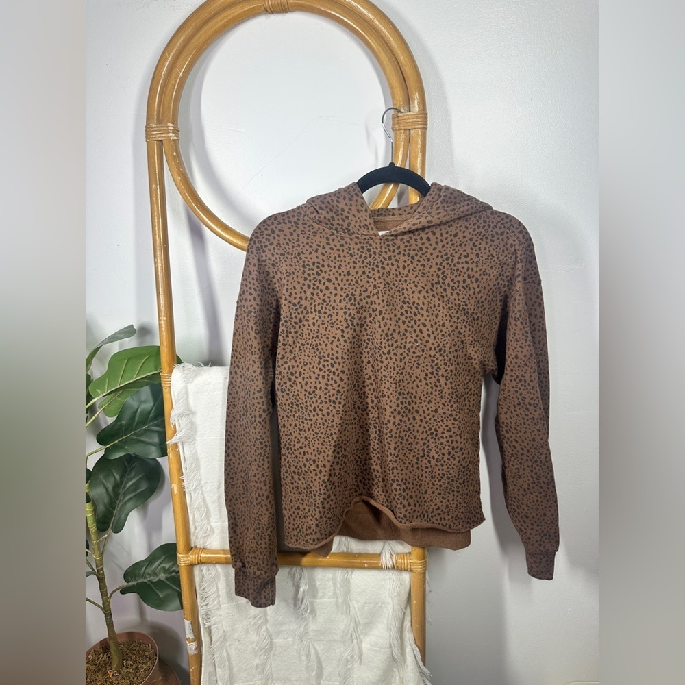 Abercrombie and Fitch Brown Cheetah Hoodie Sz S